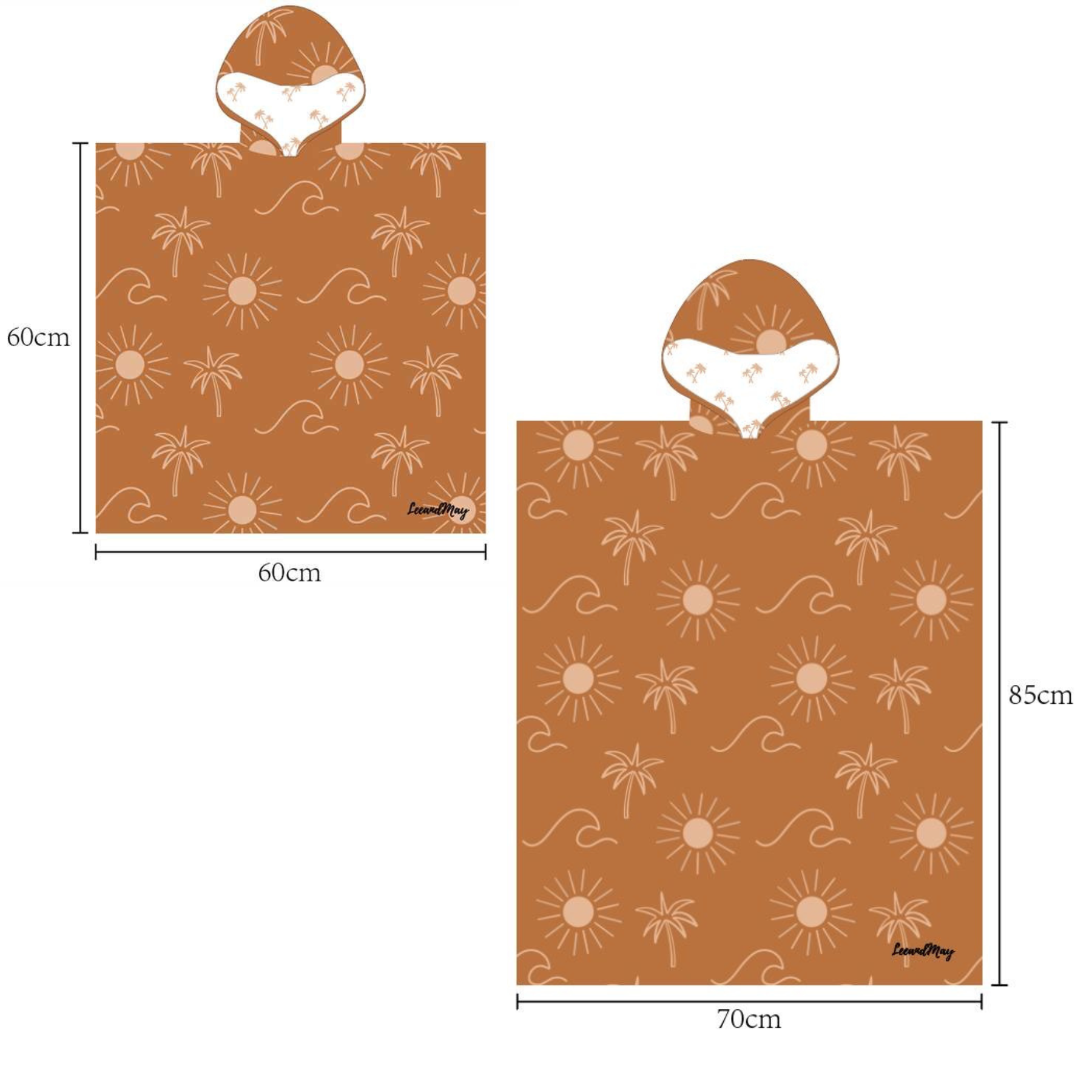 Desert Oasis | Kids Hooded Sand Free Beach Towel
