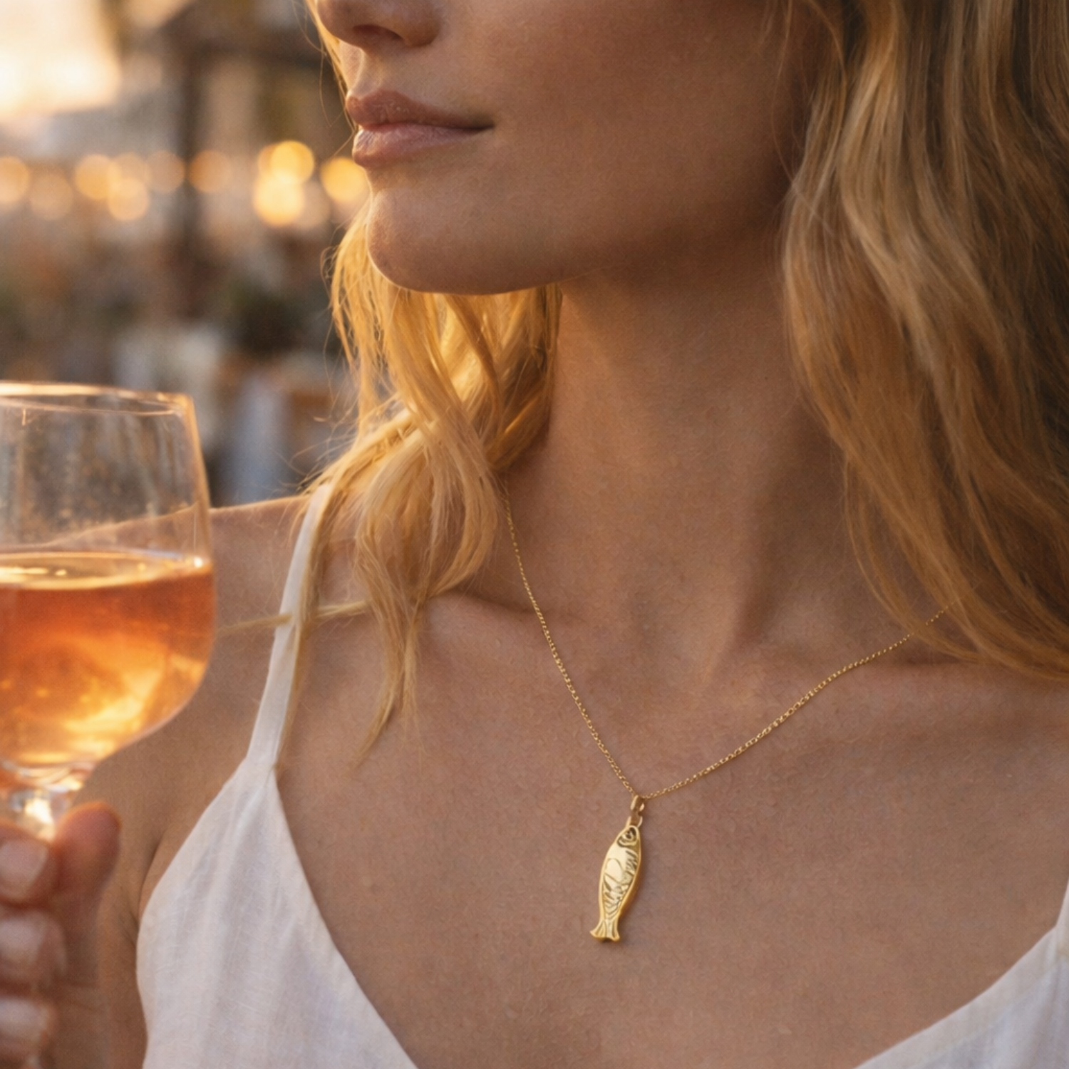 Tidebound Fish Necklace