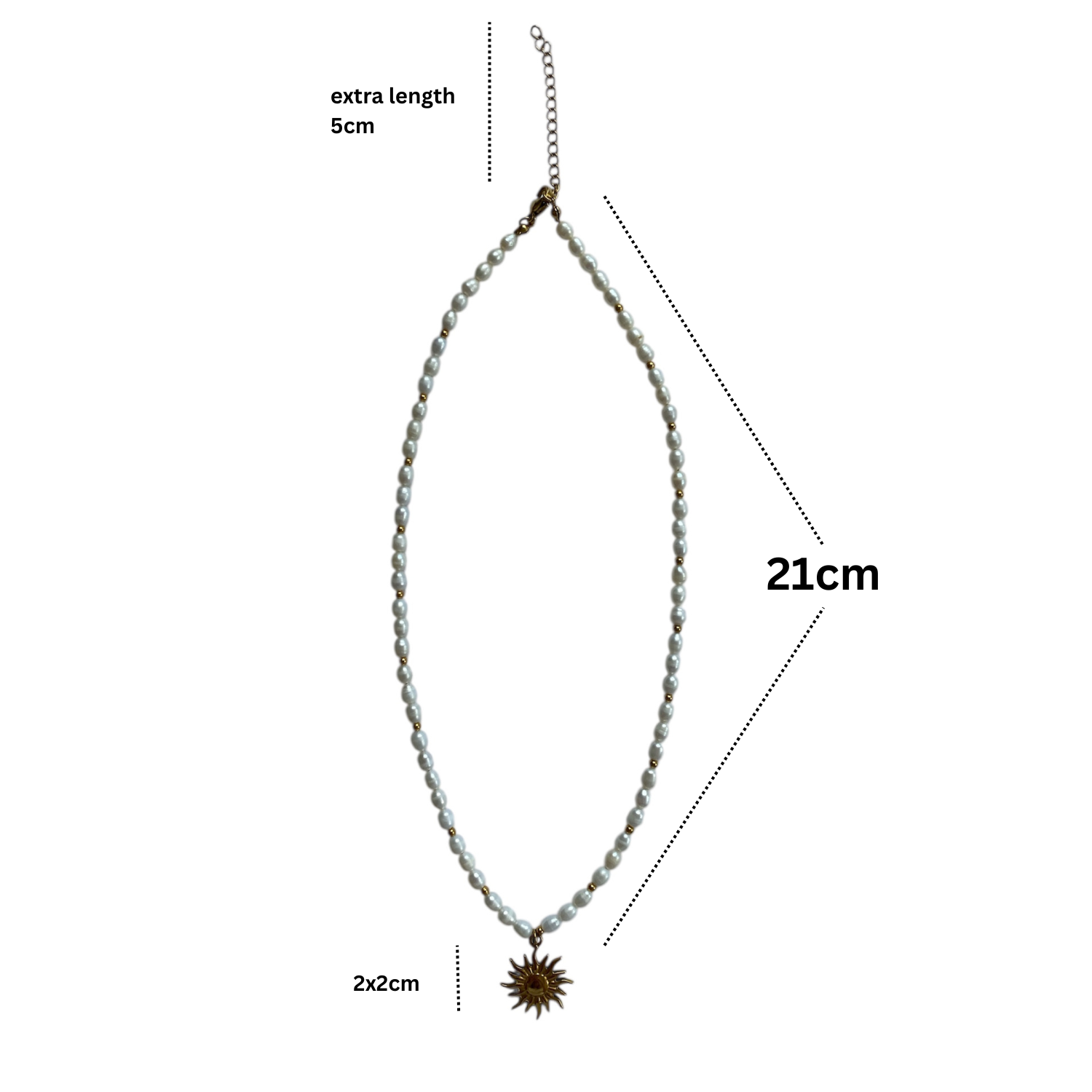 Sunstruck Pearl Necklace