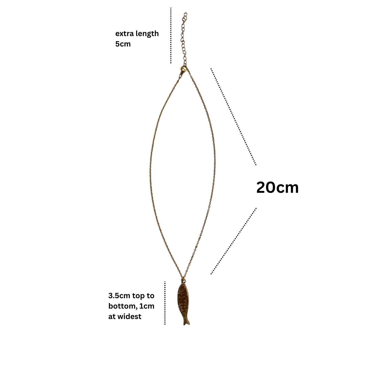 Tidebound Fish Necklace