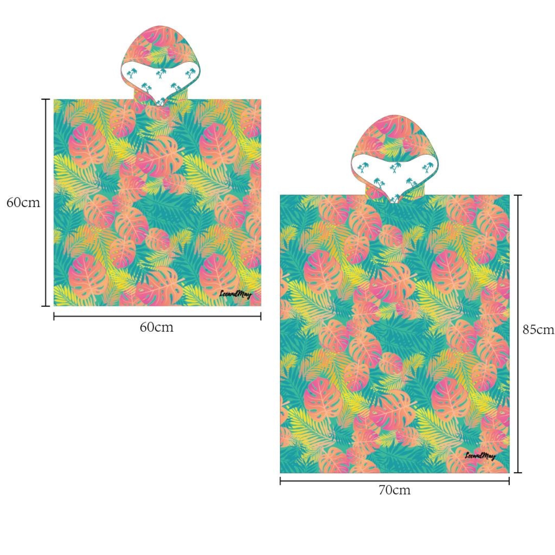 Tropical Breeze | Kids Hooded Sand Free Beach Towel