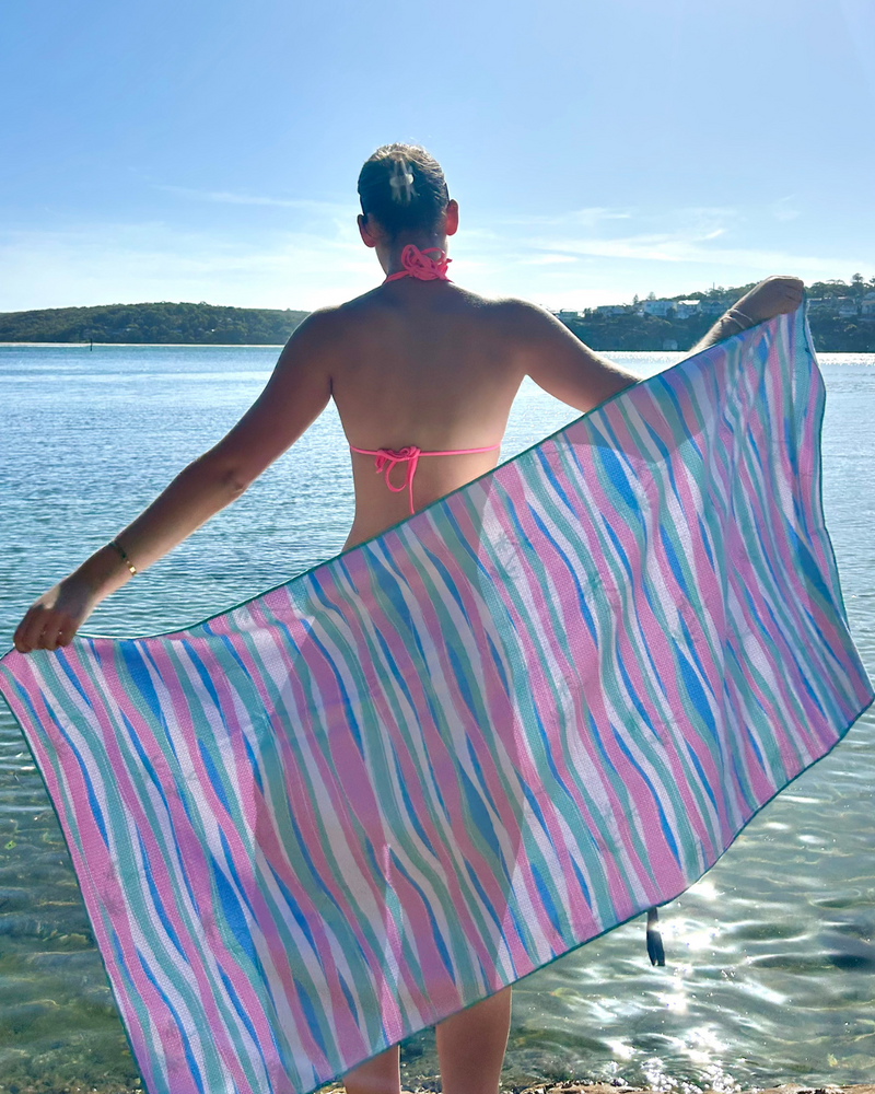 Coastal Candy  | Sand Free Beach Towel | Lee and May