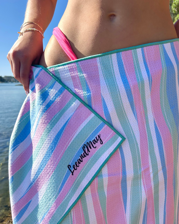 Coastal Candy  | Sand Free Beach Towel | Lee and May