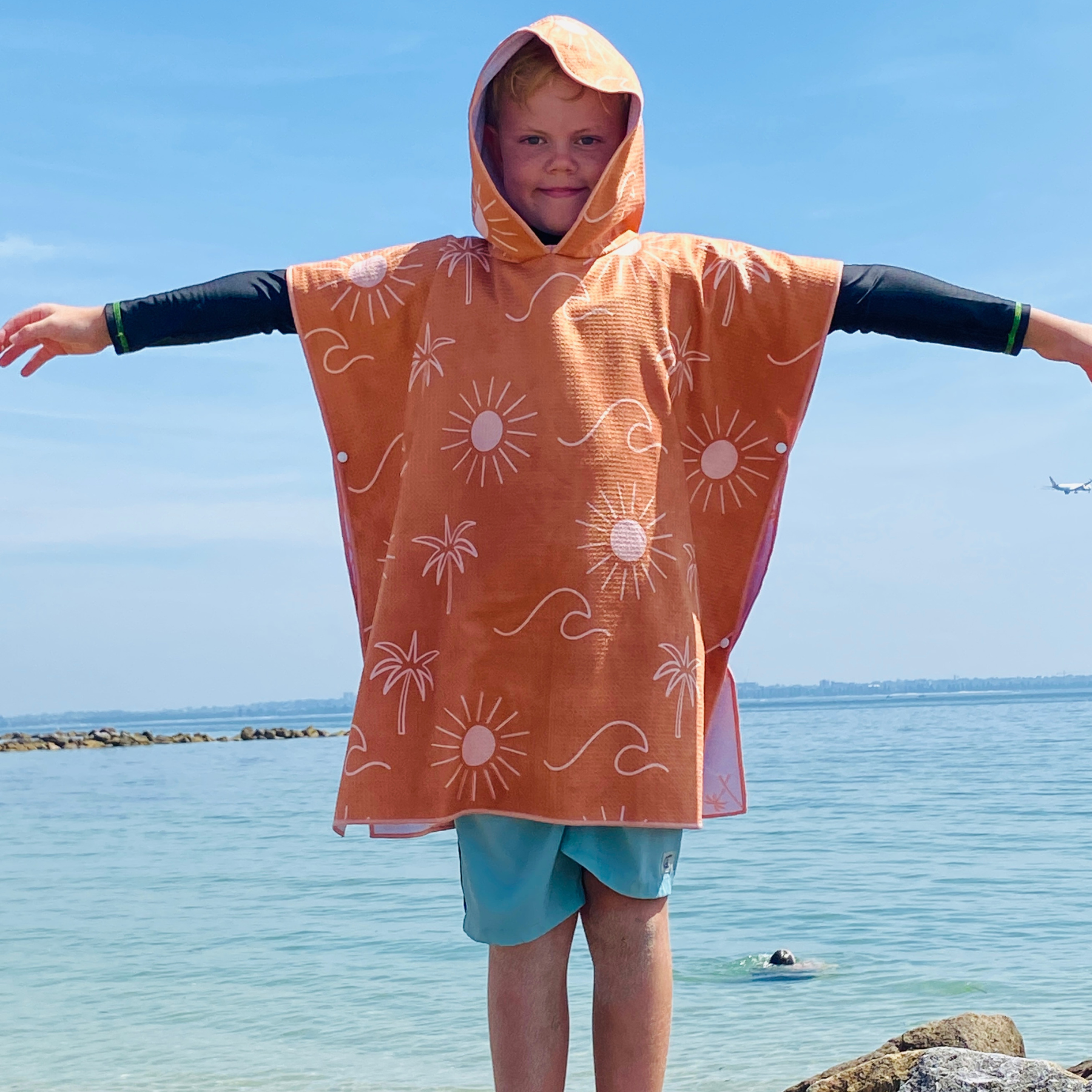 Desert Oasis | Kids Hooded Sand Free Beach Towel