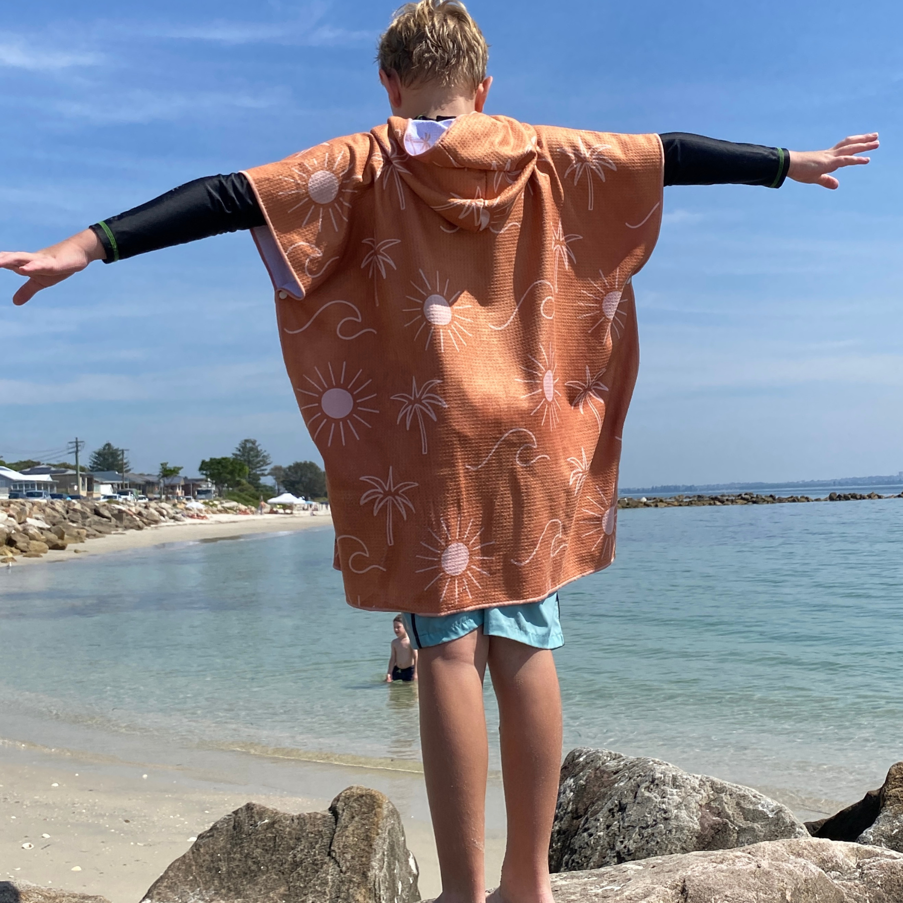 Desert Oasis | Kids Hooded Sand Free Beach Towel