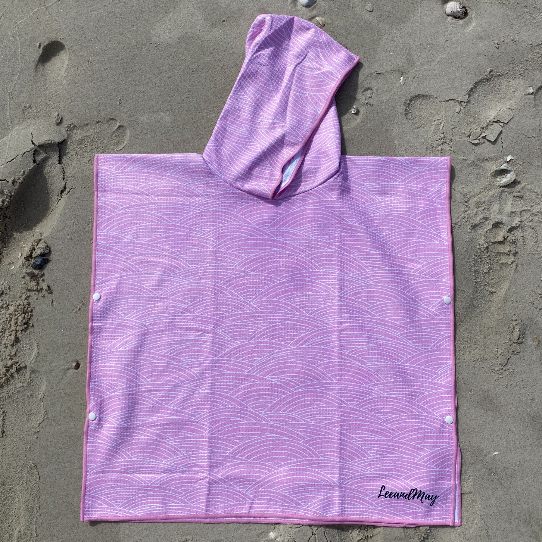 Sunset Swirl | Kids Hooded Sand Free Beach Towel