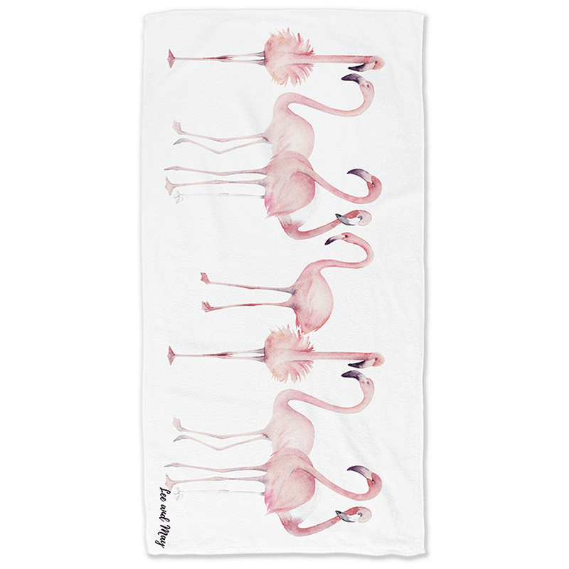 Flamingo | Sand Free, Quick Dry Beach Towel | Lee and May