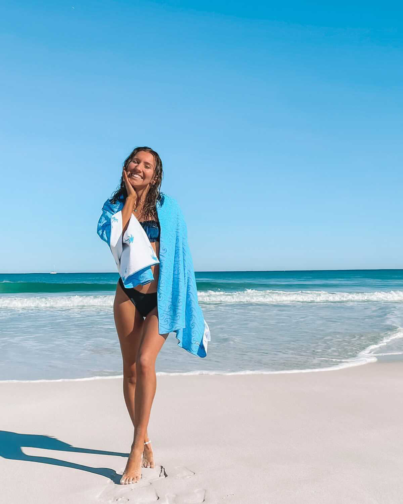 Wipeout Quick Drying Compact Travel Beach Towel Lee and May