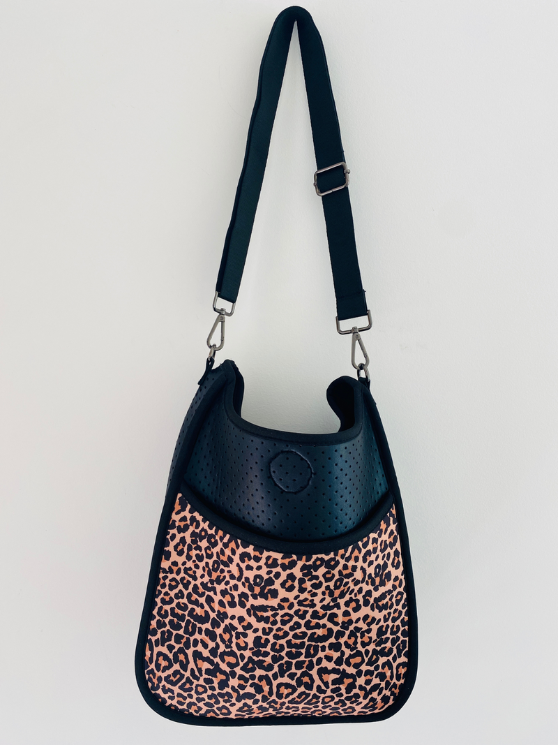 Leopard Print | Cross Body Neoprene Bag | Lee and May