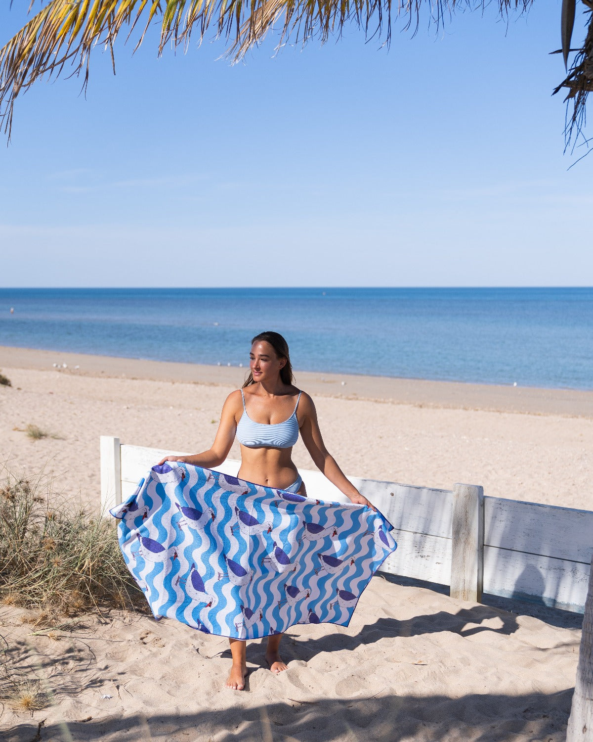 Greg the Seagull - Mulga Design | Sand Free Beach Towel | Lee and May