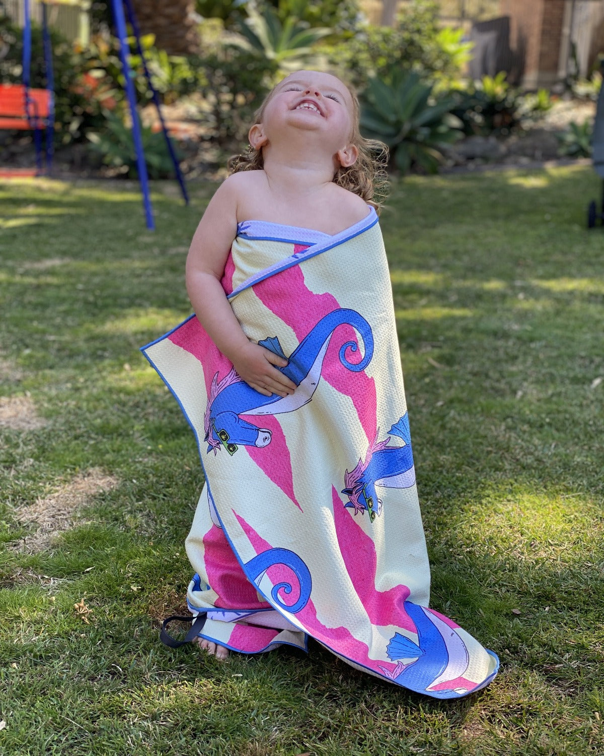 Brett the Seahorse - Mulga Design | Quick Dry Beach Towel | Lee and May