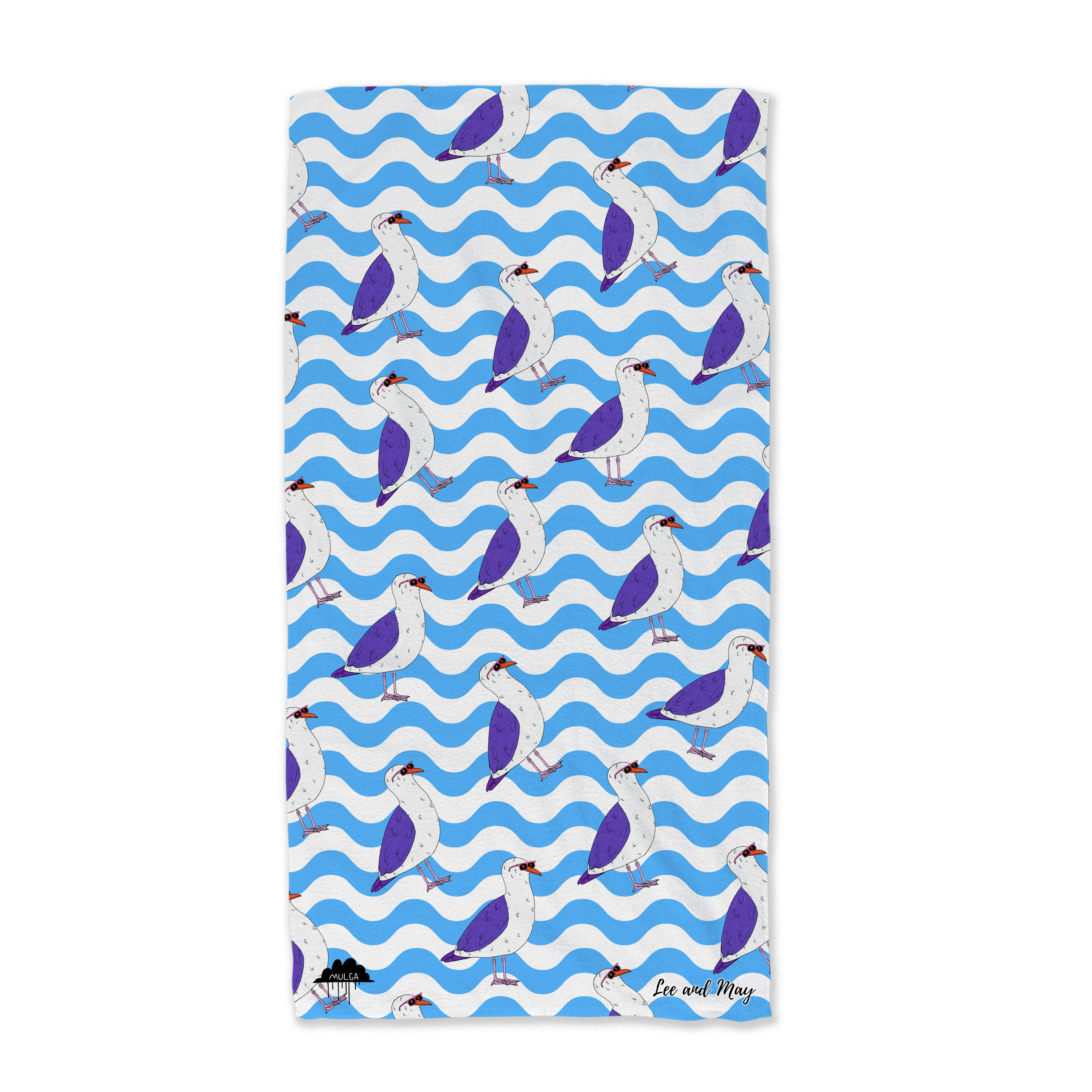 Greg the Seagull - Mulga Design | Sand Free Beach Towel | Lee and May