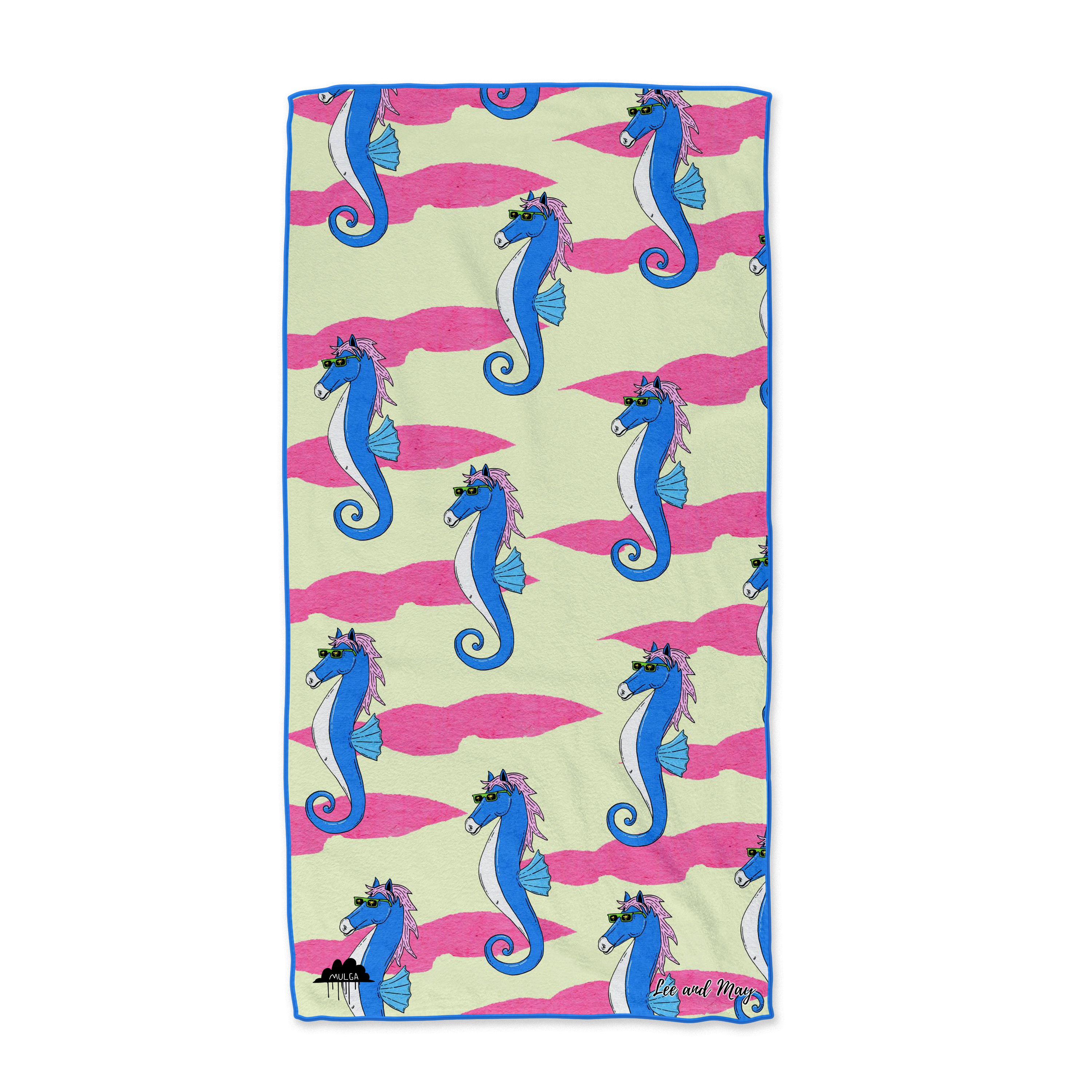 Brett the Seahorse - Mulga Design | Quick Dry Beach Towel | Lee and May
