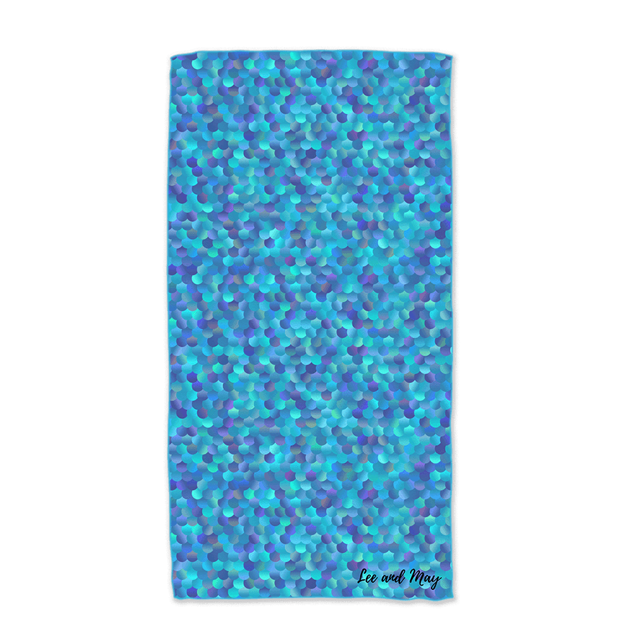 Mermaid | Sand Free, Light Weight Beach Towel | Lee and May