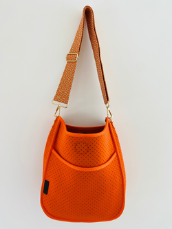 Sunset Orange | Neoprene Cross Body Bag | Lee and May